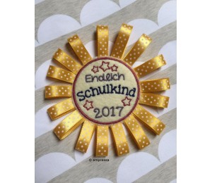 Stickserie - Schulkind mit Jahreszahlen bis 2025